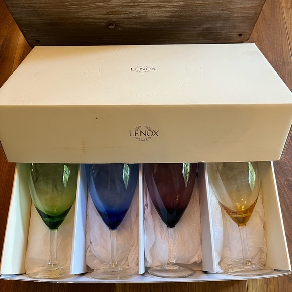 Lenox Color Gems Crystal Iced Beverage Glasses - Set of 4 - Picture 9 of 11